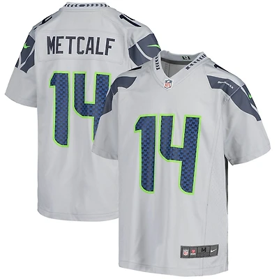 Youth Seattle Seahawks DK Metcalf Gray Nike Game Jersey