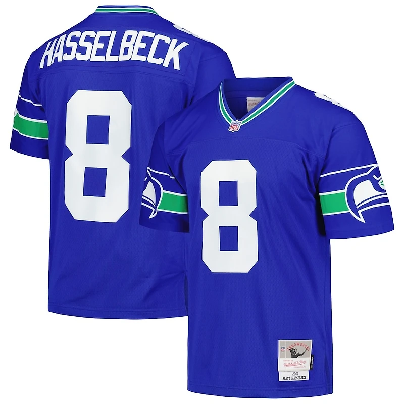 Seattle Seahawks Matt Hasselbeck Royal Blue 2001 Retro Throwback Mitchell & Ness Legacy Jersey