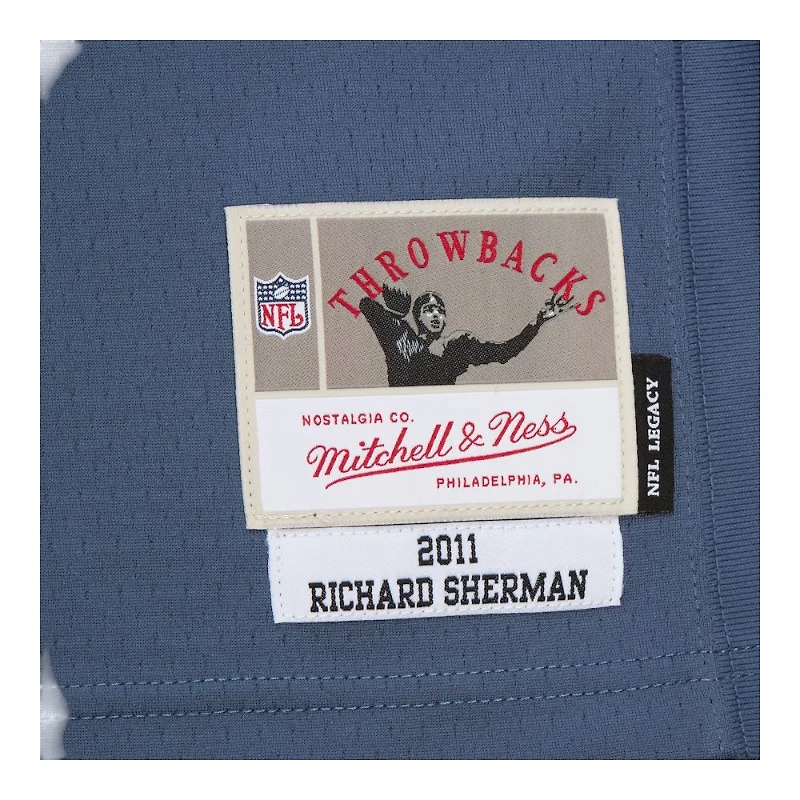 Seattle Seahawks Richard Sherman Navy 2011 Throwback Mitchell & Ness Legacy Jersey