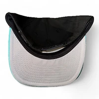 Florida Marlins Black Floral and Teal Inaugural Season Patch Gray UV New Era A-Frame Snapback Hat