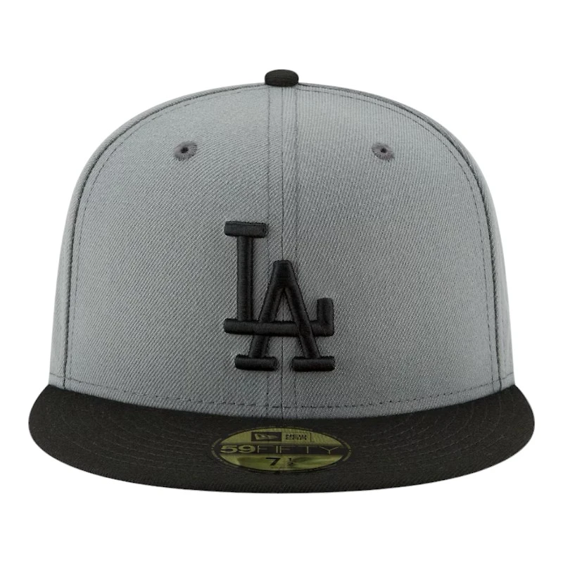 Los Angeles Dodgers Grey and Black 2024 WS Champs Patch Gray UV New Era 59FIFTY Fitted Hat