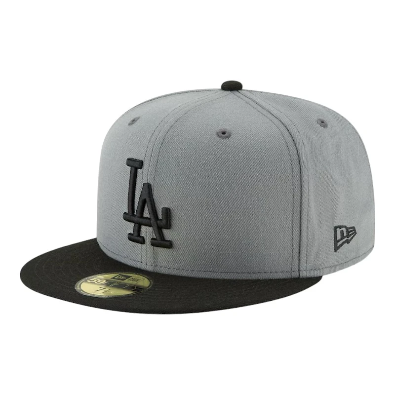 Los Angeles Dodgers Grey and Black 2024 WS Champs Patch Gray UV New Era 59FIFTY Fitted Hat