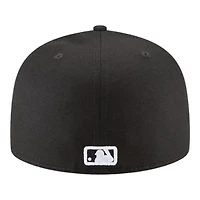 Los Angeles Dodgers Black and White 2024 WS Champs Patch Gray UV New Era 59FIFTY Fitted Hat