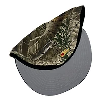 Atlanta Braves Realtree and Black Blooper Mascot Patch Grey UV New Era 59FIFTY Fitted Hat