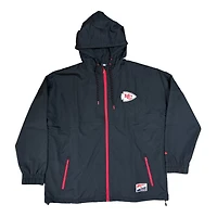 Kansas City Chiefs Black Pro Image Exclusive New Era Lightweight Windbreaker Jacket