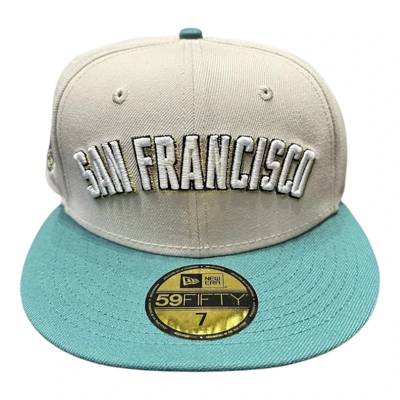 San Francisco Giants Stone and Green "Money on my Mind"1984 ASG Patch Light Blue UV New Era 59FIFTY Fitted Hat