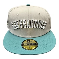 San Francisco Giants Stone and Green "Money on my Mind"1984 ASG Patch Light Blue UV New Era 59FIFTY Fitted Hat