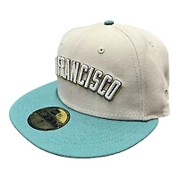 San Francisco Giants Stone and Green "Money on my Mind"1984 ASG Patch Light Blue UV New Era 59FIFTY Fitted Hat