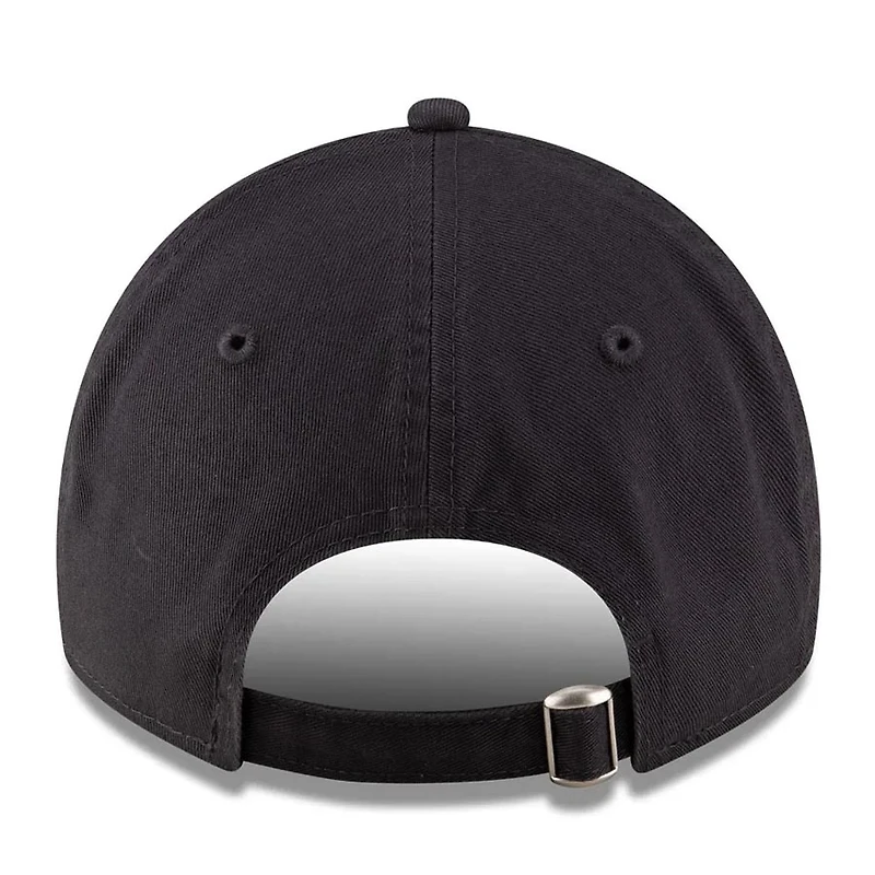 Utah Hockey Club Black Basic Blue Circle Logo NHL New Era 9TWENTY Adjustable Hat