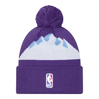 Utah Jazz Purple 2024-25 City Edition New Era Cuffed Knit Beanie Hat