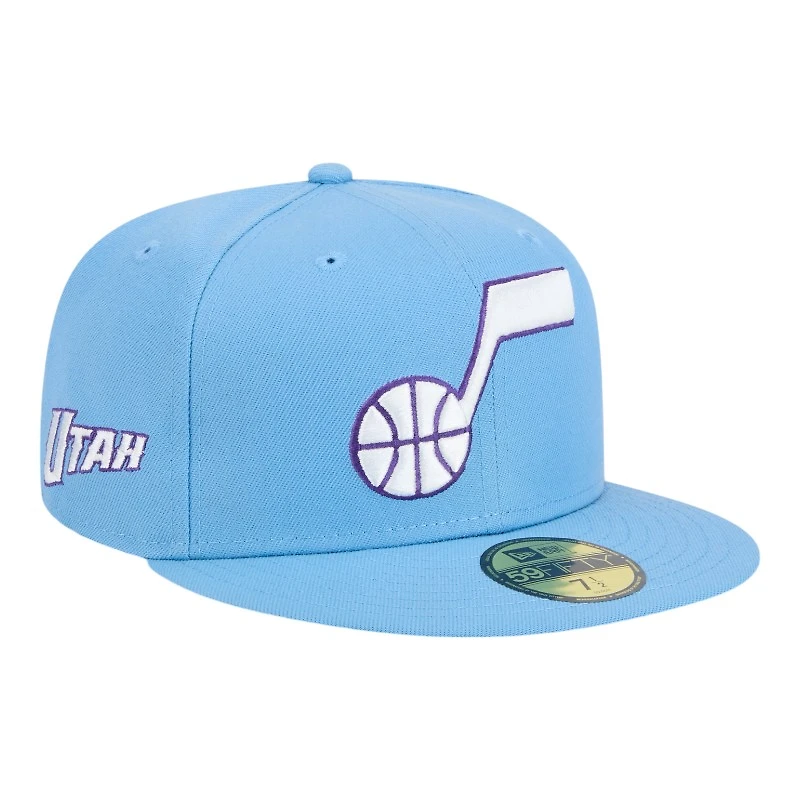 Utah Jazz Light Blue Alternate 2024-25 City Edition NBA New Era 59FIFTY Fitted Hat