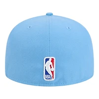 Utah Jazz Light Blue Alternate 2024-25 City Edition NBA New Era 59FIFTY Fitted Hat
