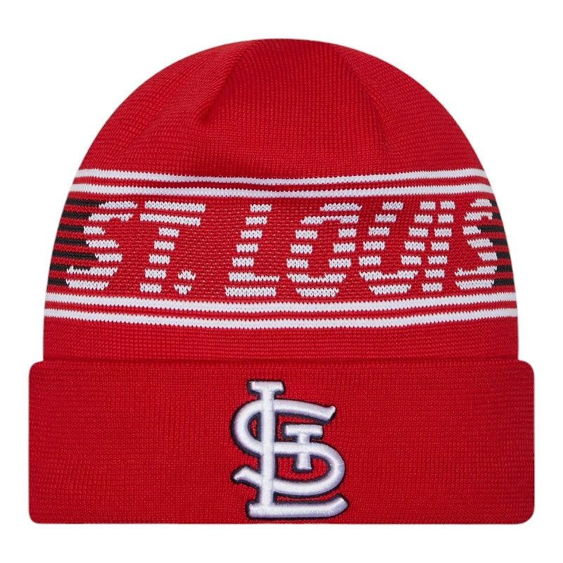 St. Louis Cardinals Red and White Knit Beanie Hat