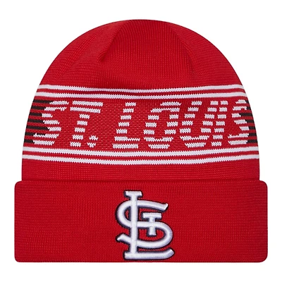St. Louis Cardinals Red and White Knit Beanie Hat