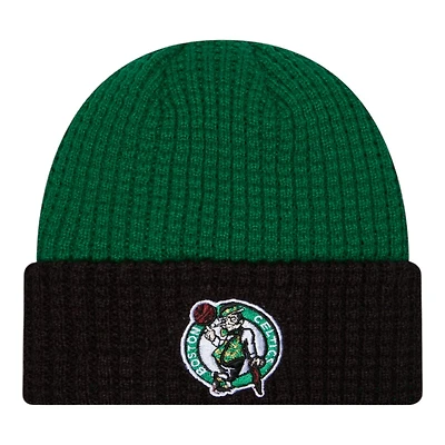 Boston Celtics Green and Black Waffled Knit Beanie Hat