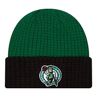 Boston Celtics Green and Black Waffled Knit Beanie Hat
