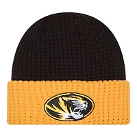 Missouri Tigers Brown and Yellow Waffled Knit Beanie Hat