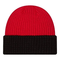 Kansas City Chiefs Red and Black Waffled Knit Beanie Hat