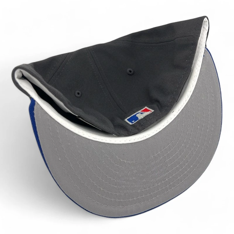 Los Angeles Dodgers Graphite and Royal Blue 1981 Bicentennial Patch Grey UV New Era 59FIFTY Fitted Hat