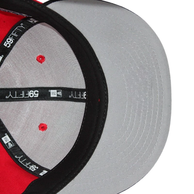 Los Angeles Dodgers Red and Black 50th Anniversary of Stadium Side Patch Gray UV New Era 59Fifty Fitted Hat