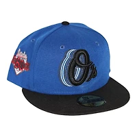 Baltimore Orioles Blue and Black 60th Anniversary Patch Gray UV New Era 59Fifty Fitted Hat
