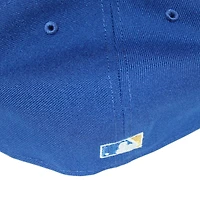 Milwaukee Brewers Blue and Yellow County Stadium Patch Gray UV New Era 59Fifty Fitted Hat