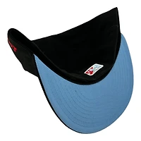 Kannapolis Cannon Ballers Black Team Logo Patch Icy Blue UV MiLB New Era 59FIFTY Fitted Hat