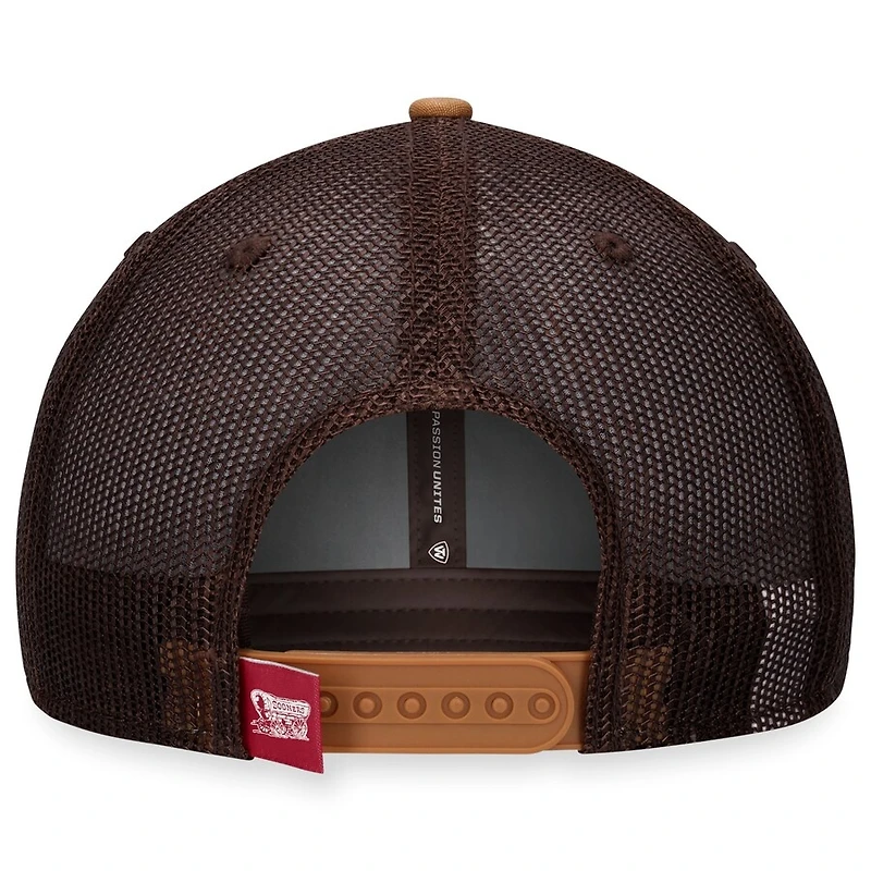 Oklahoma Sooners Khaki Top of the World Trucker Adjustable Hat