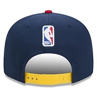 Youth Golden State Warriors Navy and Red 2024-25 City Edition NBA New Era 9FIFTY Snapback Adjustable Hat