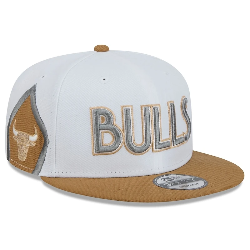 Chicago Bulls White 2024-25 City Edition NBA New Era 9FIFTY Snapback Adjustable Hat
