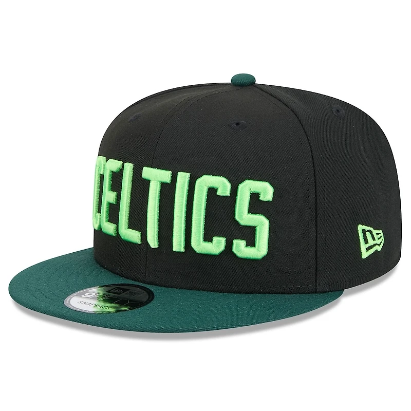 Boston Celtics Black 2024-25 City Edition NBA New Era 9FIFTY Snapback Adjustable Hat