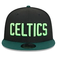 Boston Celtics Black 2024-25 City Edition NBA New Era 9FIFTY Snapback Adjustable Hat