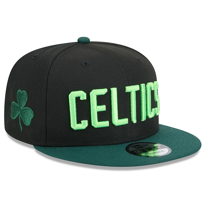 Boston Celtics Black 2024-25 City Edition NBA New Era 9FIFTY Snapback Adjustable Hat