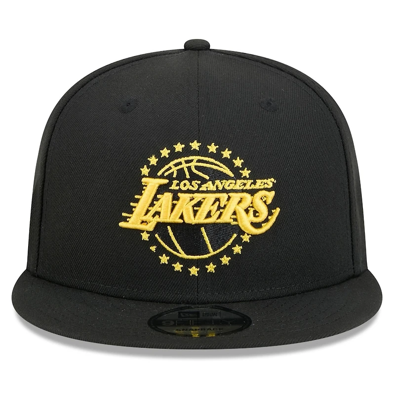 Los Angeles Lakers Black 2024-25 Alternate City Edition NBA New Era 9FIFTY Snapback Adjustable Hat