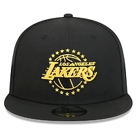 Los Angeles Lakers Black 2024-25 Alternate City Edition NBA New Era 9FIFTY Snapback Adjustable Hat