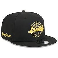 Los Angeles Lakers Black 2024-25 Alternate City Edition NBA New Era 9FIFTY Snapback Adjustable Hat
