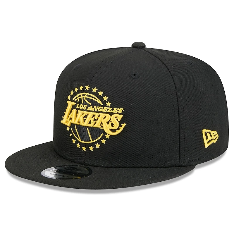 Los Angeles Lakers Black 2024-25 Alternate City Edition NBA New Era 9FIFTY Snapback Adjustable Hat