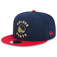 Golden State Warriors Navy and Red 2024-25 Alternate City Edition NBA New Era 9FIFTY Snapback Adjustable Hat