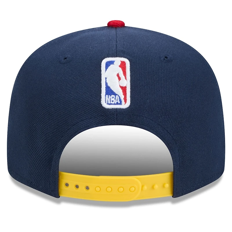 Golden State Warriors Navy and Red 2024-25 Alternate City Edition NBA New Era 9FIFTY Snapback Adjustable Hat