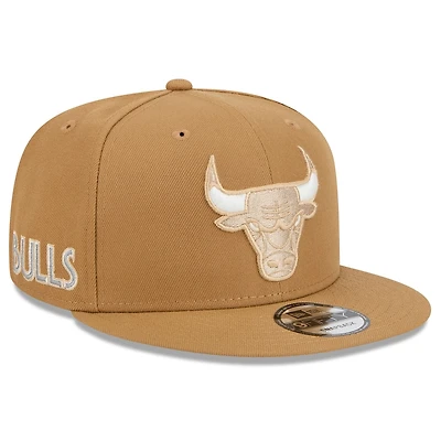 Chicago Bulls Tan 2024-25 Alternate City Edition NBA New Era 9FIFTY Snapback Adjustable Hat