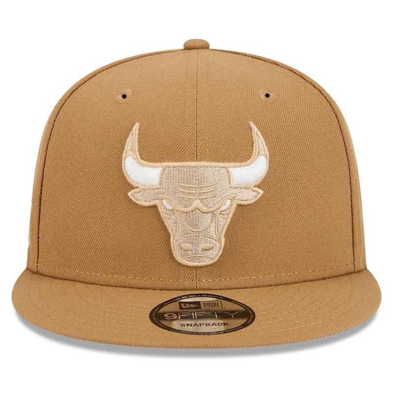 Chicago Bulls Tan 2024-25 Alternate City Edition NBA New Era 9FIFTY Snapback Adjustable Hat