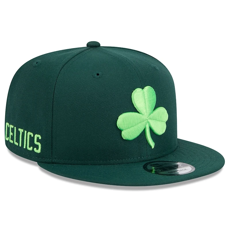 Boston Celtics Green 2024-25 Alternate City Edition NBA New Era 9FIFTY Snapback Adjustable Hat