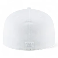 Los Angeles Dodgers All White 2024 WS Champs Patch Gray UV New Era 59FIFTY Fitted Hat