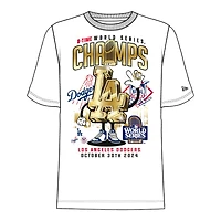 Los Angeles Dodgers White 8-Time World Series Champs New Era T-Shirt
