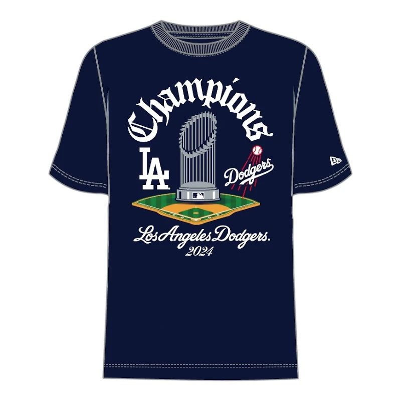 Los Angeles Dodgers Royal Blue Old English Champions New Era T-Shirt