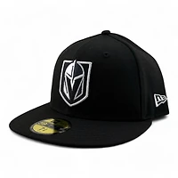 Vegas Golden Knights Black with White Gray UV NHL New Era 59FIFTY Fitted Hat