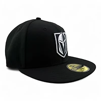Vegas Golden Knights Black with White Gray UV NHL New Era 59FIFTY Fitted Hat