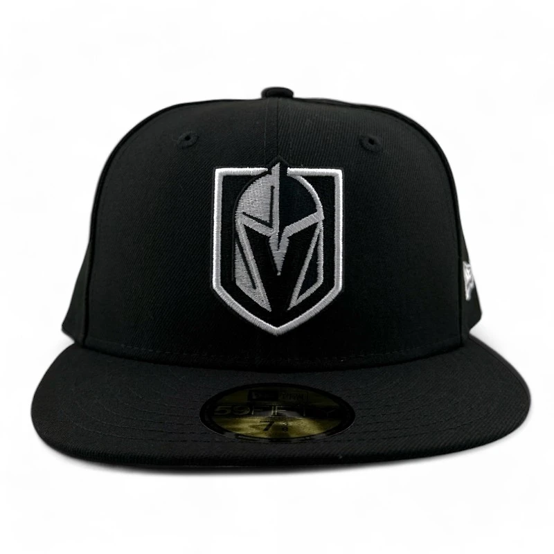 Vegas Golden Knights Black with White Gray UV NHL New Era 59FIFTY Fitted Hat