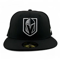 Vegas Golden Knights Black with White Gray UV NHL New Era 59FIFTY Fitted Hat