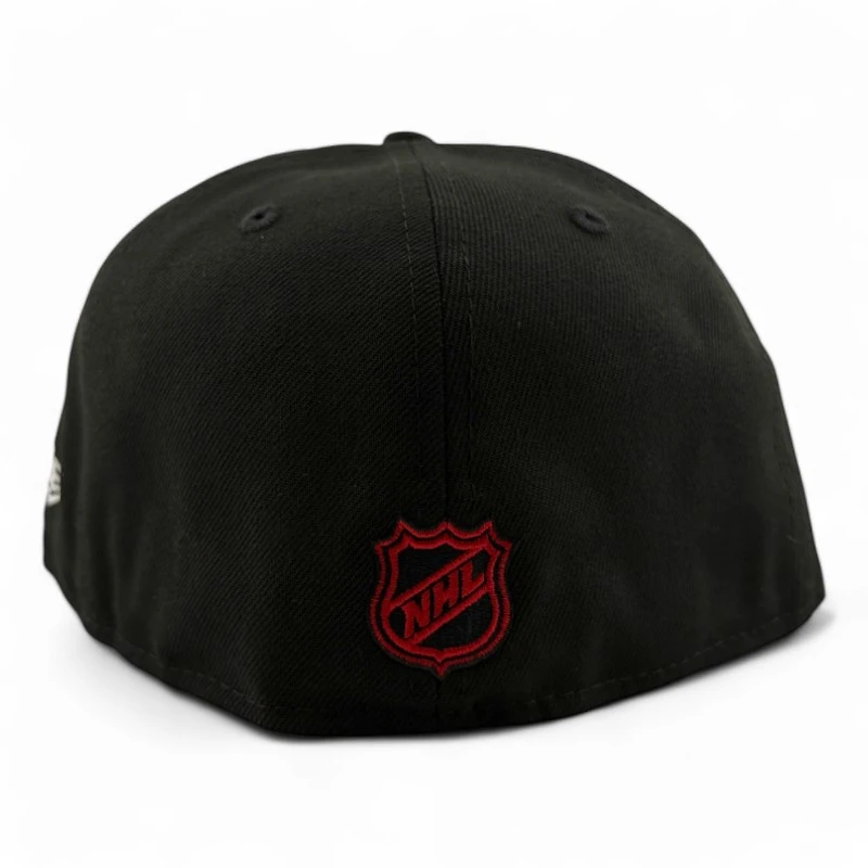 Vegas Golden Knights Black and Gold Est. 2017 Patch Red UV NHL New Era 59FIFTY Fitted Hat
